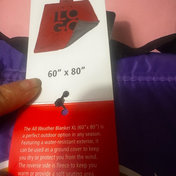 Baltimore Ravens Athletic Purple and Gold NFL Waterproof/Fleece Stadium Blanket - Picture 2 of 7